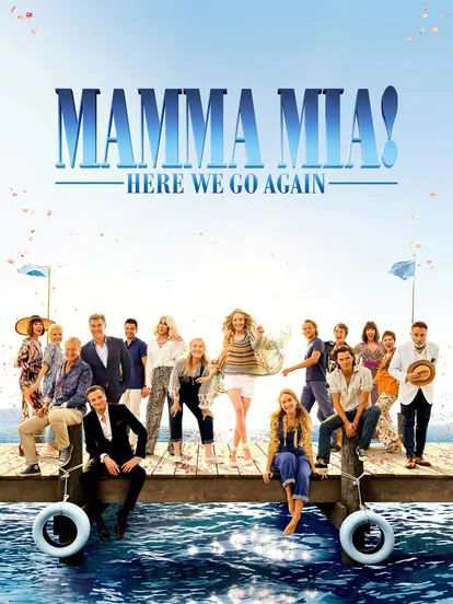 Mamma Mia! Here We Go Again film poster, on demand with Trex IPTV