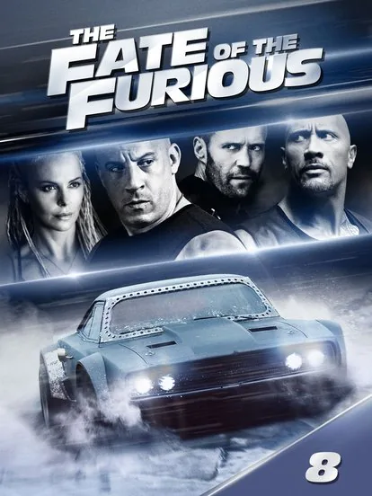 The Fate of the Furious film poster, on demand with Trex IPTV