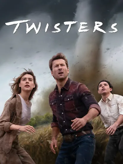 Twisters film poster, on demand with Trex IPTV
